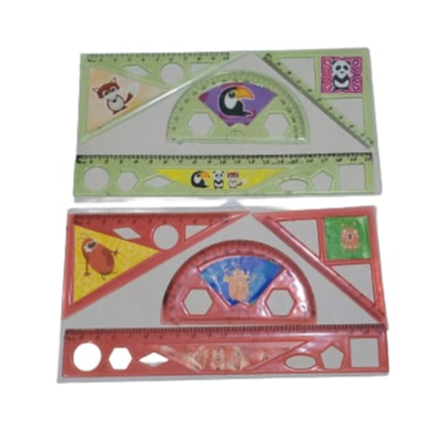 FS - SET PENGGARIS PLASTIK 4 IN 1 / PENGGARIS PLASTIK