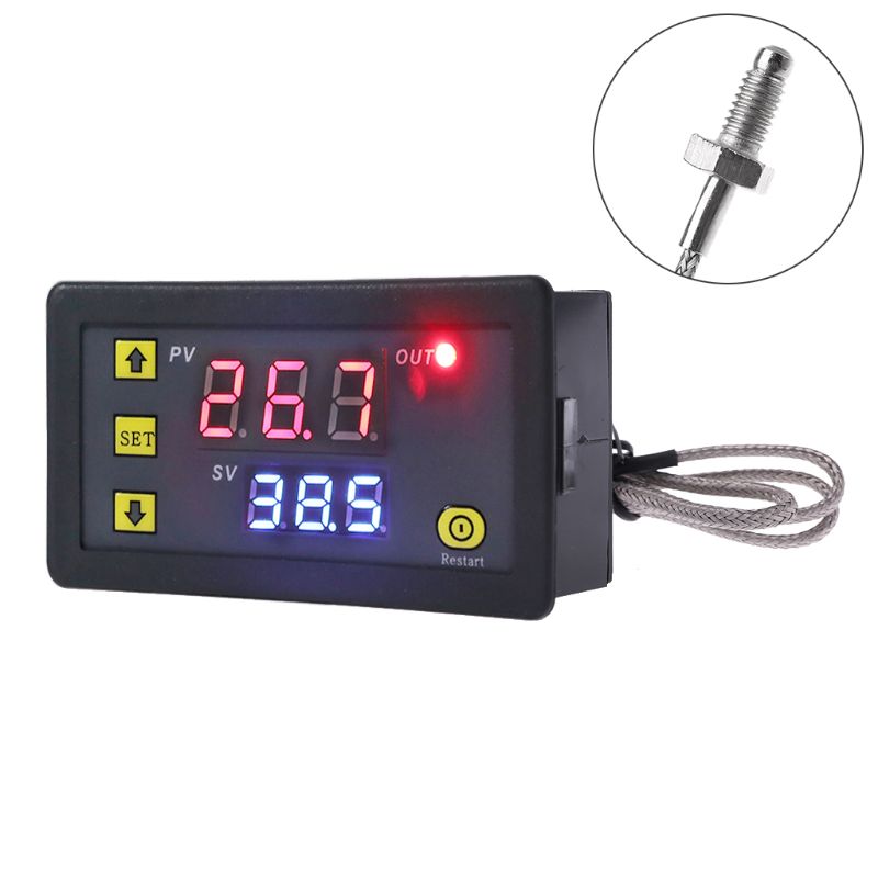 Nhiệt độ cao K Typ Nhiệt Bộ điều khiển nhiệt độ kĩ thuật số sưởi ấm làm mát