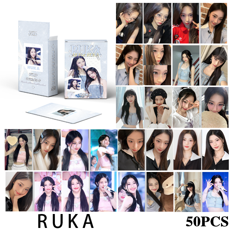 50pcs/box BABYMONSTER Laser Card Photocards ASA RAMI AHYEON RORA RUKA CHIQUITA PHARITA Holographic LOMO Card KPOP Album