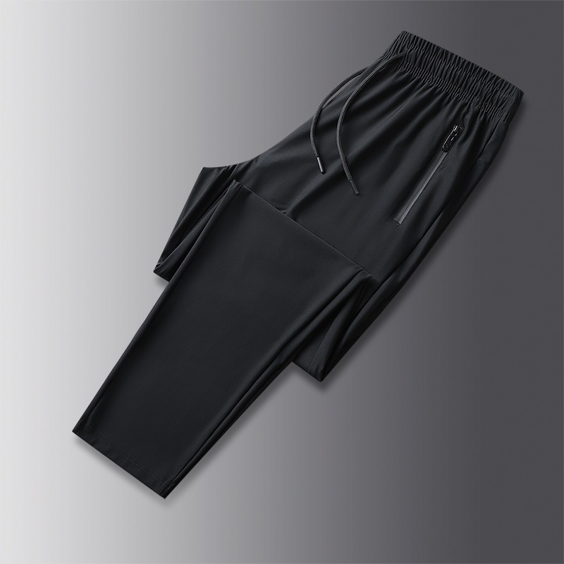 Sports Trousers for Men and Women Ice Silk Fabric Elastic Thin Cool Summer Breathable Quick Dry Anh Duy Shop Jg108 - 3