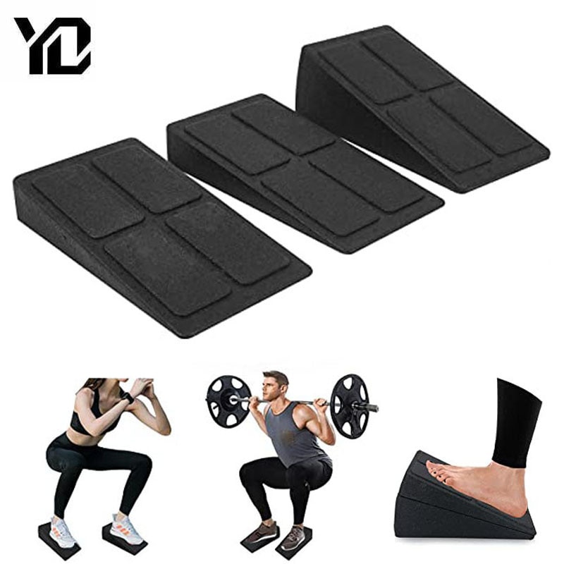 3 cái/lốc Yoga nêm tam giác căng nghiêng Bảng khối tập yoga Squat có thể điều chỉnh khối bọt Yoga tập gym thiết bị tập thể dục