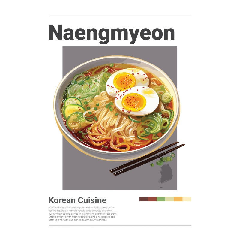 Korean Food Poster Bulgogi Bibimbap Gimbap Kimchi Sundubu Jjigae Canvas Painting Minimalist Wall Art Picture Kitchen Home Decor