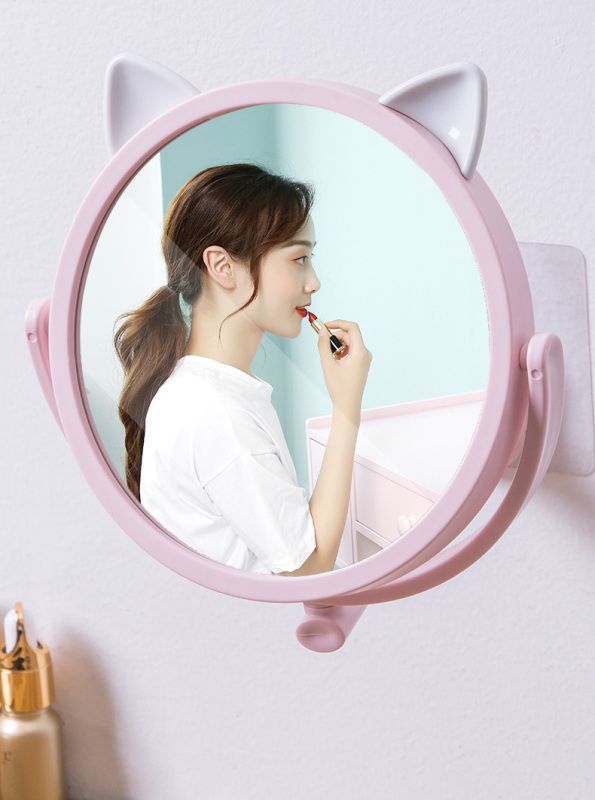 Gương trang điểm - Gương tròn hình thỏ treo tường 14.5cm - Gương phòng tắm