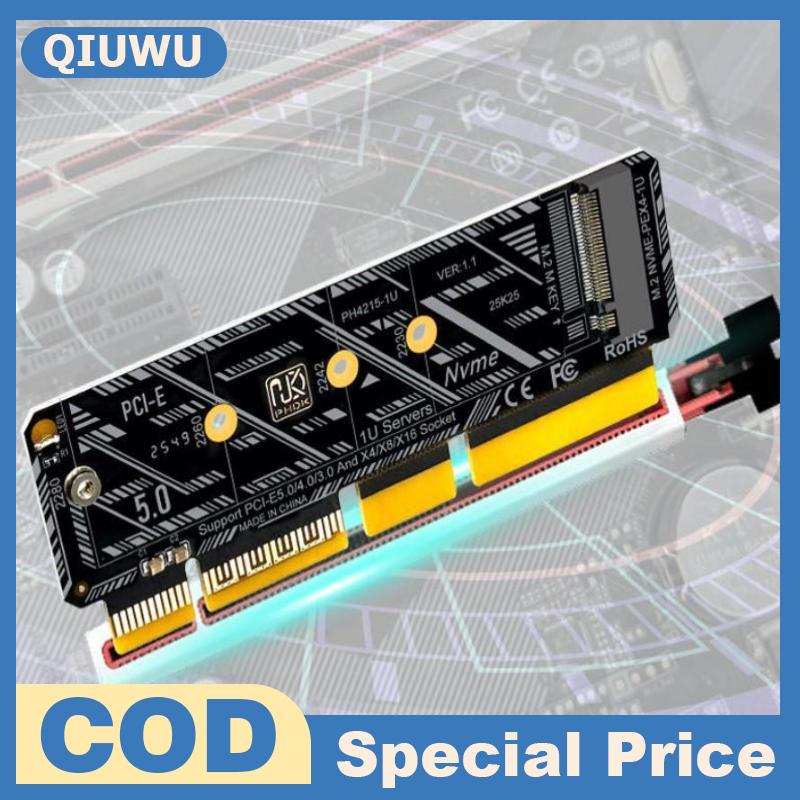 QIUWU 1 cái M.2 NVMe SSD pcie5.0 Thẻ mở rộng x4/x8/X16 M Key Adapter nhanh chóng chuyển cho máy tính để bàn PC lưu trữ tăng cường Giá 82,070 Đồng*Miễn phí vận chuyển