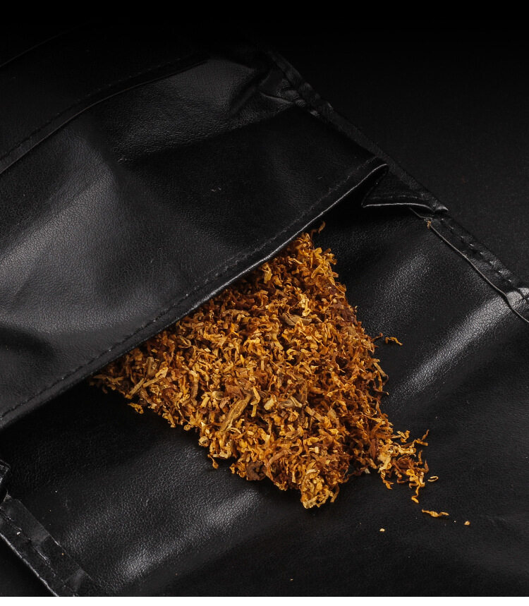 Tragbare Tabaktasche Aus Leder Mit Reißverschluss Und Schnalle_voghion.com