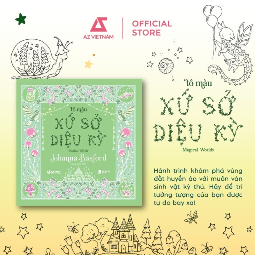 Sách - Tô Màu Xứ Sở Diệu Kỳ - AZ