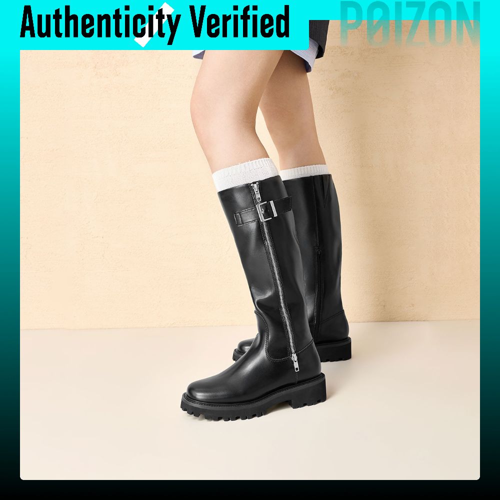 รองเท้าบูทผู้หญิง รองเท้าลุยหิมะ Charles & Keith CHARLES&KEITH Small Ck Pu Knee high 4.2cm สตรี CK1-90920159 ราคา 10,406 บาท*ส่งฟรี