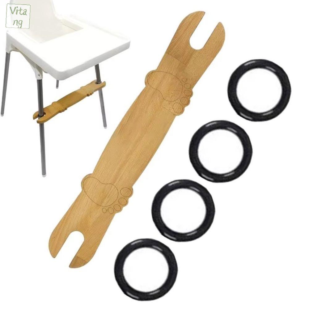 VITANG Chiều dài 50cm Bệ đỡ chân cho ghế cao Thiết kế ổn định Có thể điều chỉnh Ghế ăn dặm cho bé có bàn đạp Phụ kiện ghế Nhẫn cao su Phụ kiện ghế ăn cho trẻ em Nội thất nhà trẻ
