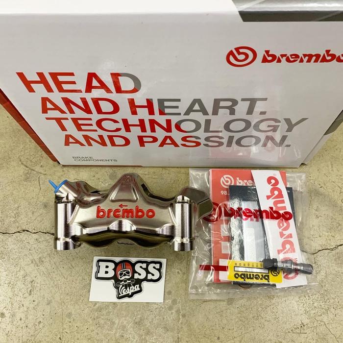 KALIPER MONOBLOCK BREMBO GP4RX 100MM CNC NICKEL CHROME LEFT UNIVERSAL - HARANA SHOP Harga 22,909,000 rupiah*Gratis Ongkir