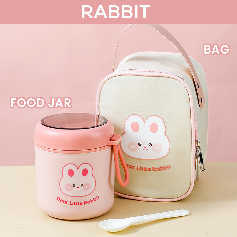 Stainless Steel 304 Thermal Insulated Baby Food Jar Soup Porridge Container Outdoor Thermos Flasks