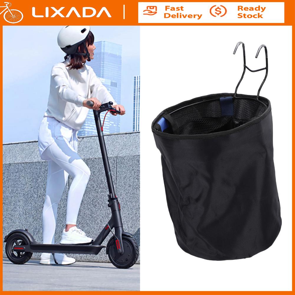 Xe máy điện Giỏ phù hợp cho M365 Di động Túi Xe scooter tập tin đính kèm vải Khung hợp kim gấp cho phía trước gắn kết
