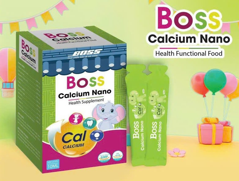 LZD Boss Calcium Nano bổ sung canxi cho bé giúp bé phát triển chống còi xương suy dinh dưỡng