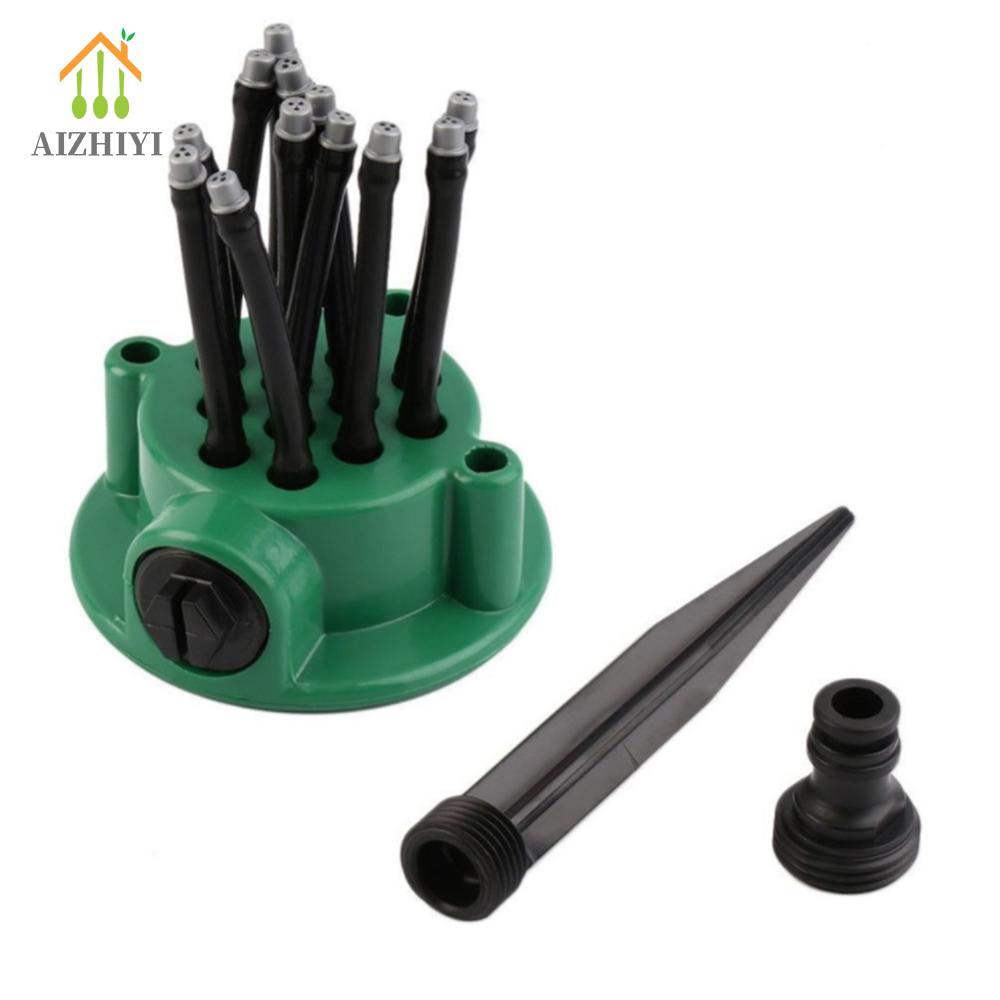 9TH Automatic Garden Sprinkler 360 Degree Auto Rotation Irrigation Sprinkler Water-saving Water Sprayer Wide Coverage Durable for Outdoor Patio Courtyard