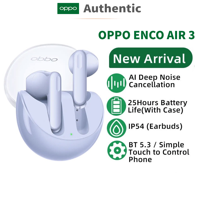 OPPO ENCO Air 3 TWS Earphone Wireless Bluetooth Earbuds AI Noise Cancellation Wireless Headphone Bluetooth for OPPO Reno 8 Pro