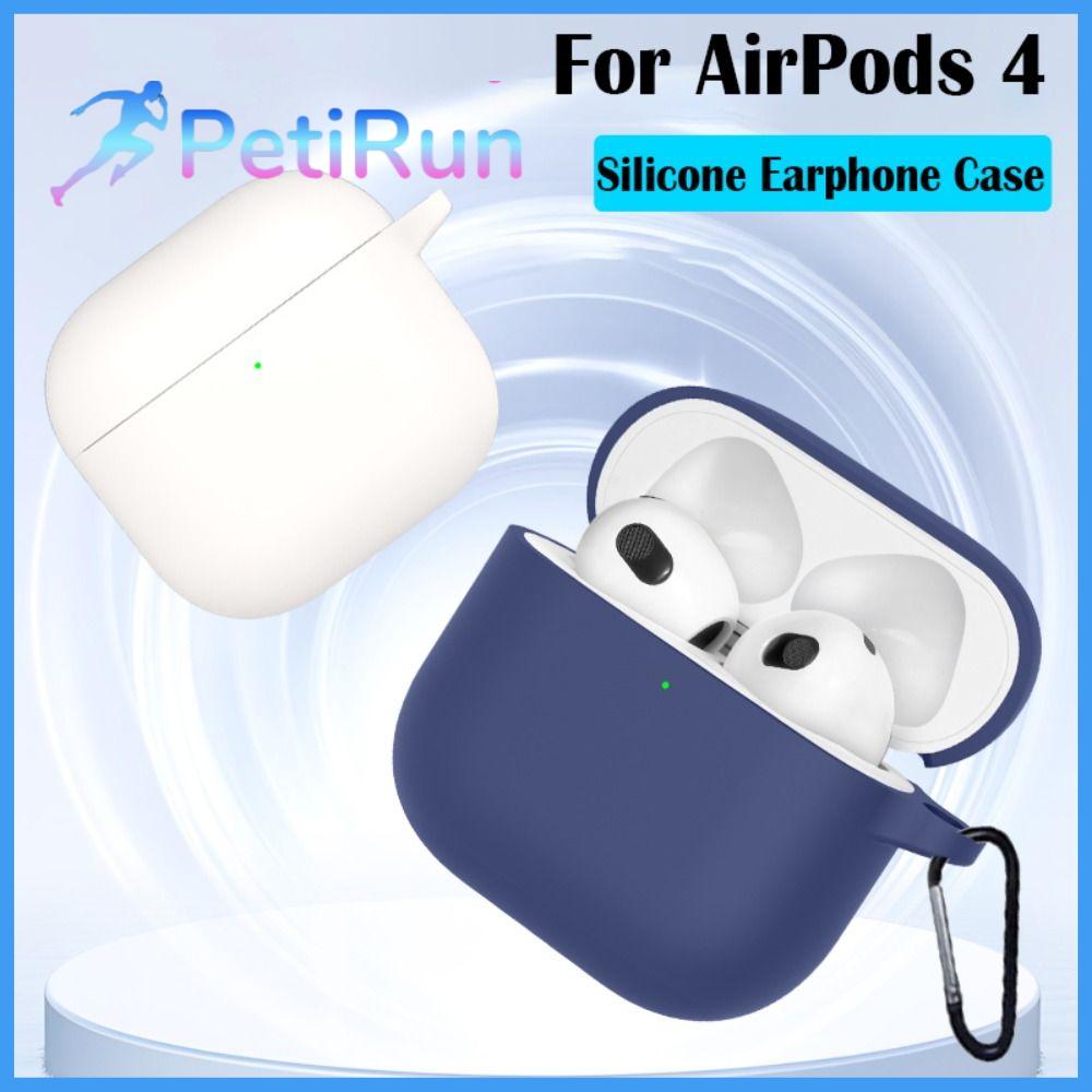 PETIRUN Silicone Hộp đựng tai nghe Chống bụi Chống rơi Ốp bảo vệ tai nghe bluetooth  Chống sốc Phụ kiện tai nghe nhét tai Cho AirPods 4 2024