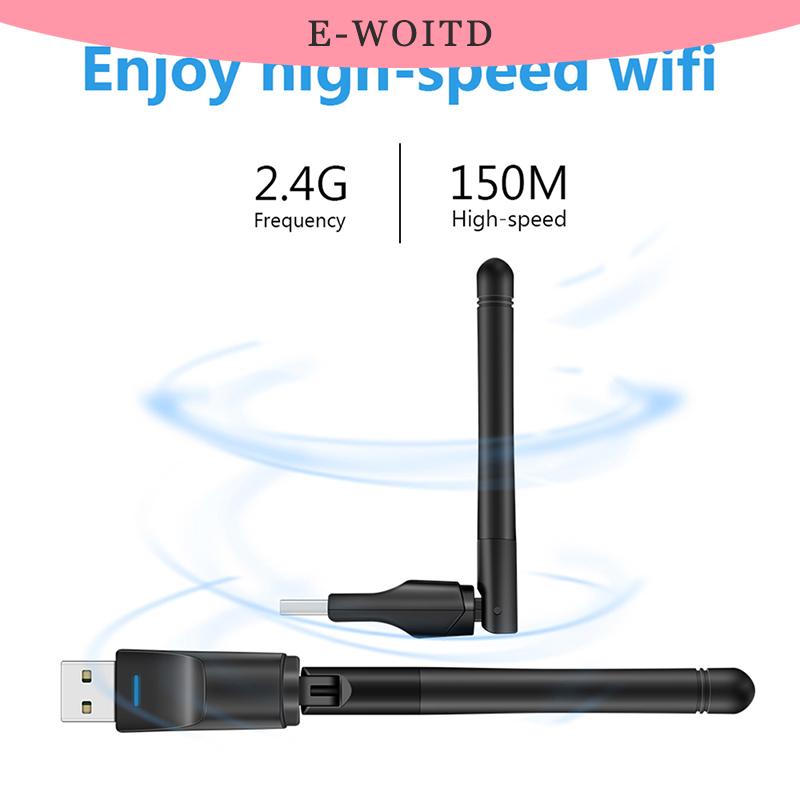 XYX Bộ chuyển đổi wifi USB mini mt7601 Bộ thu Wi-Fi Card mạng không dây 150Mbps rtl8188 cho máy vi tính để bàn máy tính xách tay 2.4GHz