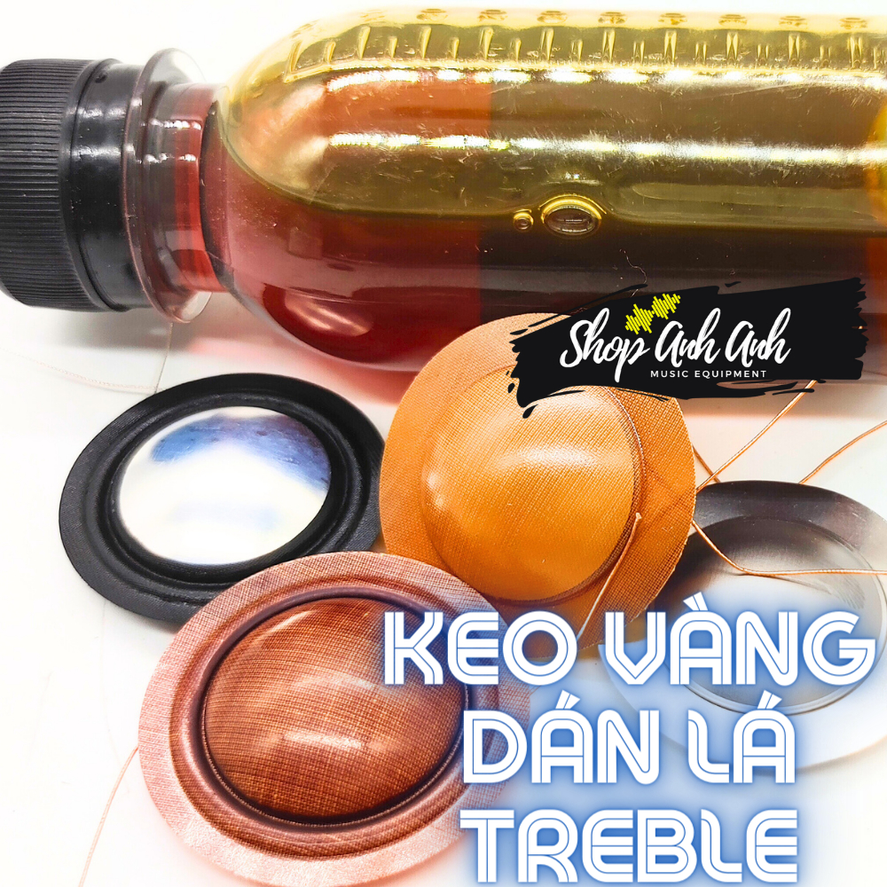 Keo vàng đài loan dán lá treble dùng dán lá coil treble vào khung coil
