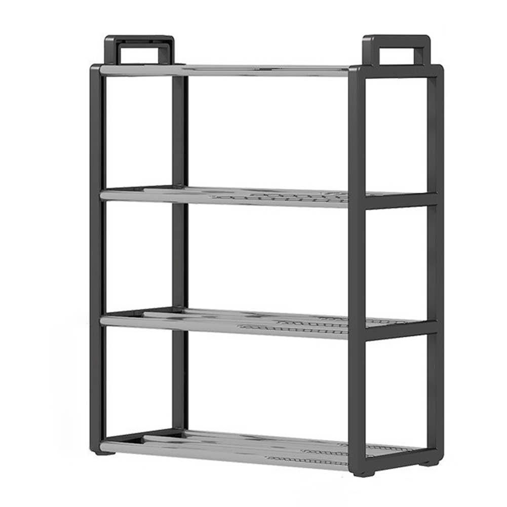 Giải pháp lưu trữ giày nhỏ gọn với thiết kế nhiều lớp trong màu sắc hiện đại