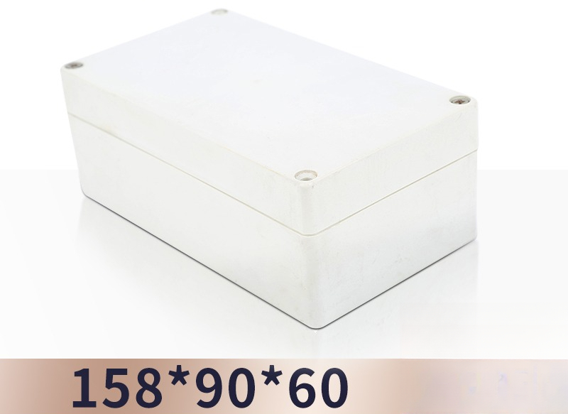 Hộp Nhựa Chống Nước Đồng Hồ Điện F2 158x90x60 Đen/Trắng Hồi Liệu/Mới Liệu IP65 – An Ninh Giám Sát - màu trắng