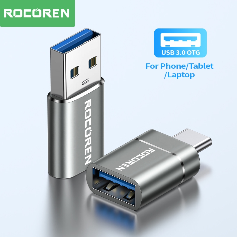 Đầu chuyển đổi otg usb type c sang usb a rocoren