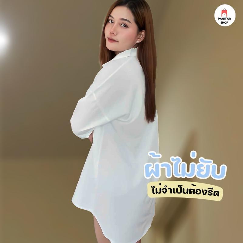 ชุดนอนสีพื้นแขนยาว ผ้าลื่น นิ่ม มันวาว ดูหรูหราเนื้อผ้าใส่สบาย ทนทานต่อการซัก 3