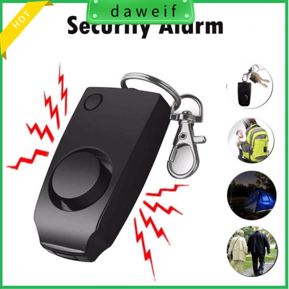 DAWEIF Chống Sói Báo động Hét to lên 130dB Cảnh báo bảo vệ an ninh cho phụ nữ trẻ em Di động Móc khóa báo động cá nhân Khẩn cấp