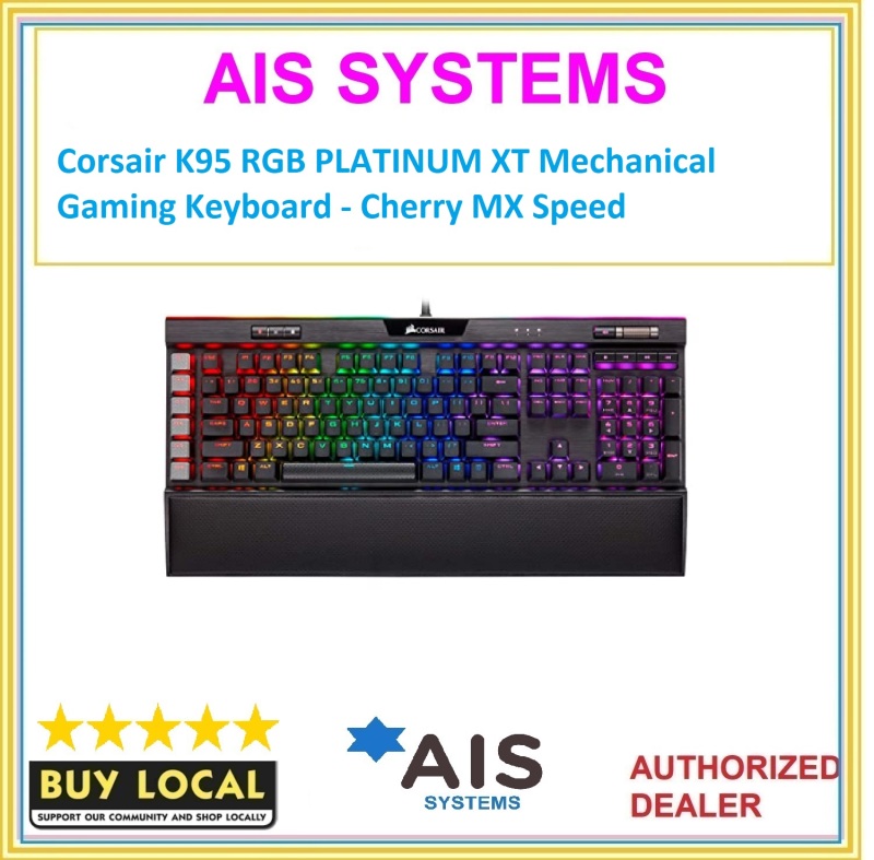 Corsair K95 RGB PLATINUM XT Mechanical Gaming Keyboard - Cherry MX Speed Singapore