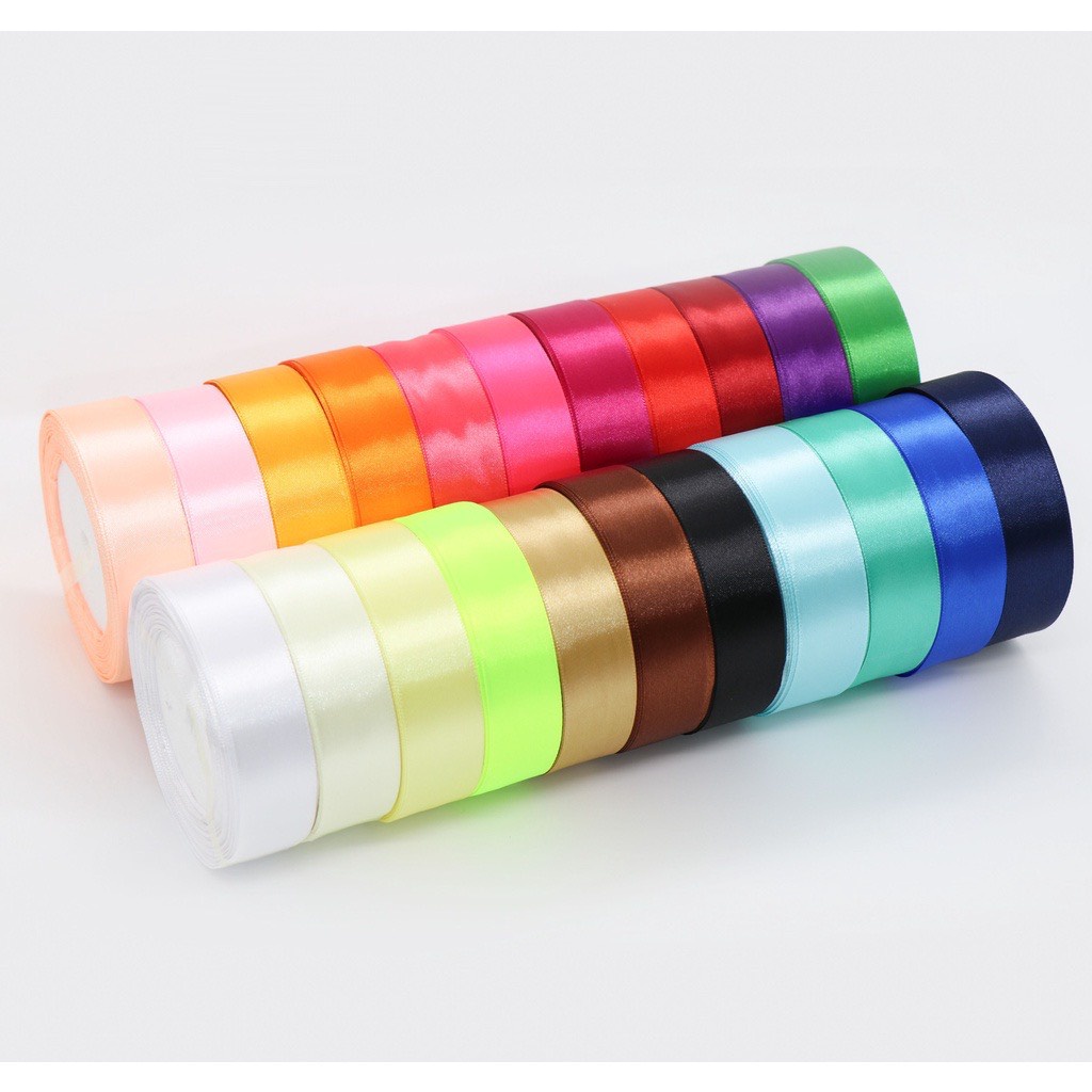 Ruy băng cuộn 2cm dài 20-22met lụa