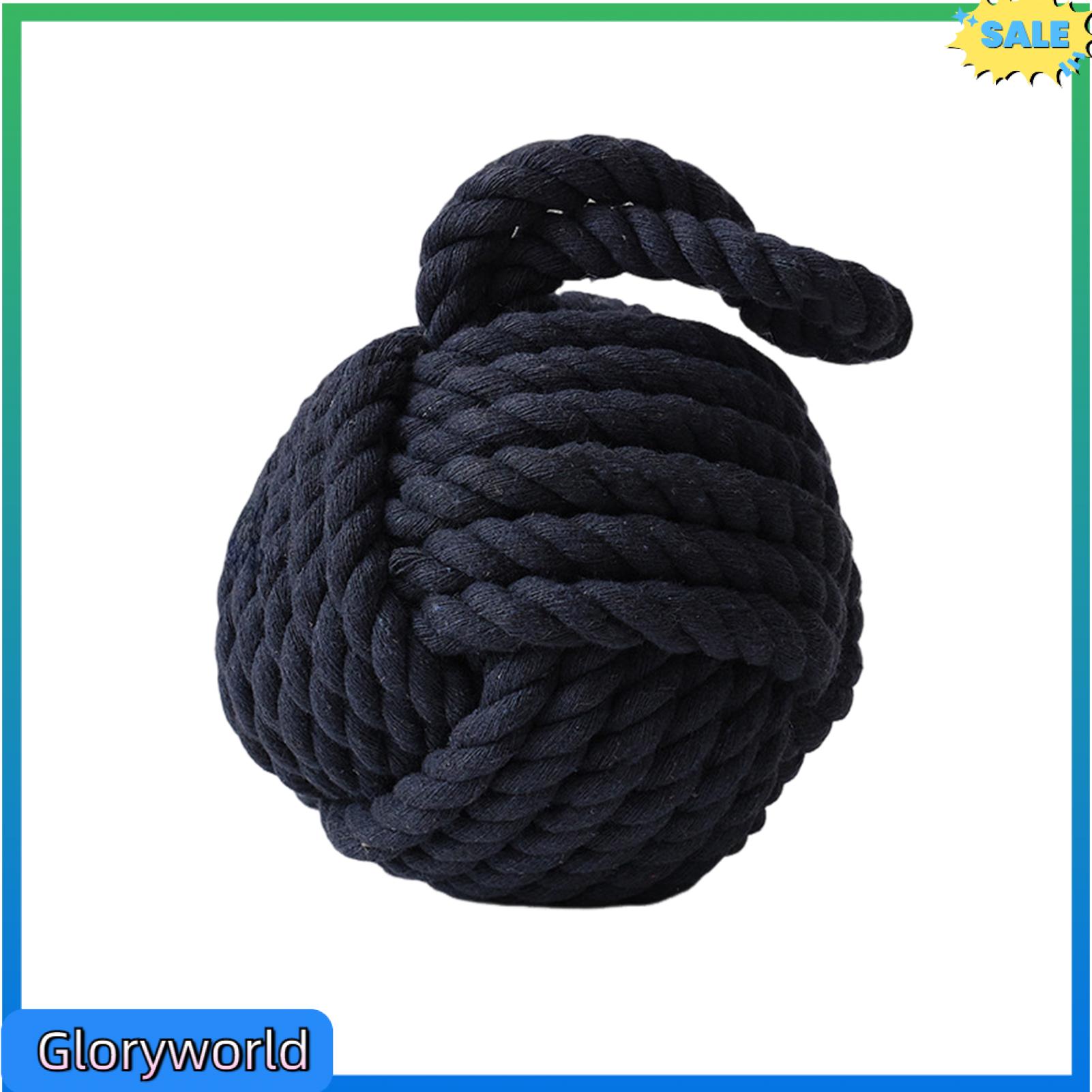 Gloryworld Bông Sợi Dây Thừng chặn cửa Đa-Chức Năng Cửa Dừng Làm Bằng Tay Bông quả bóng vặn thừng chặn cửa Với Xử Lý Nặng Cát Đầy Đồ chặn cửa Trang Trí Cho Nhà Và Văn Phòng