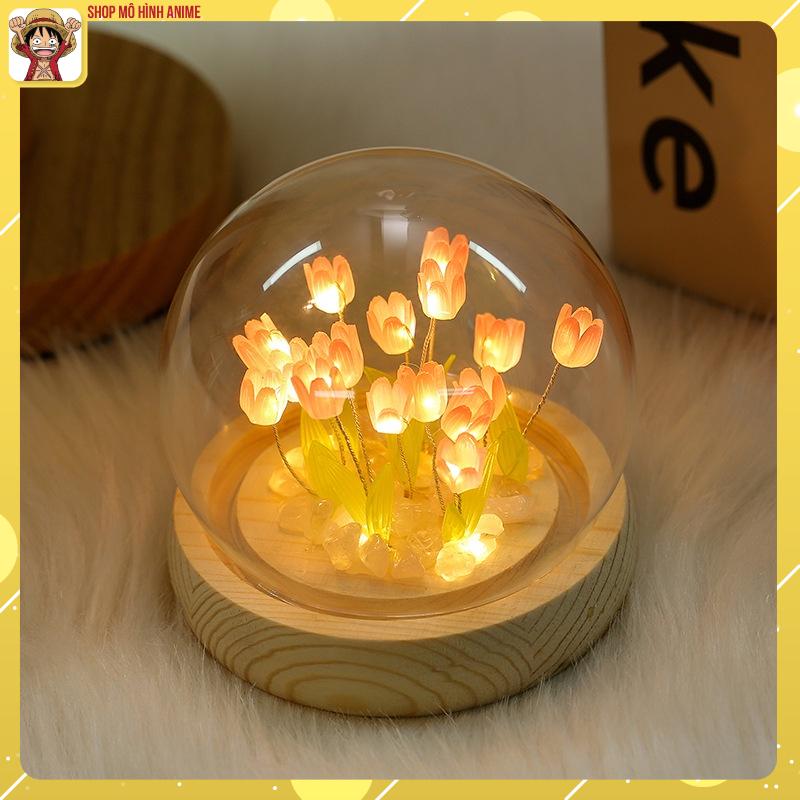 Đèn ngủ hoa tulip, đèn decor, đồ decor trang trí thủ công diy, quà tặng sinh nhật, dịp lễ đặc biệt