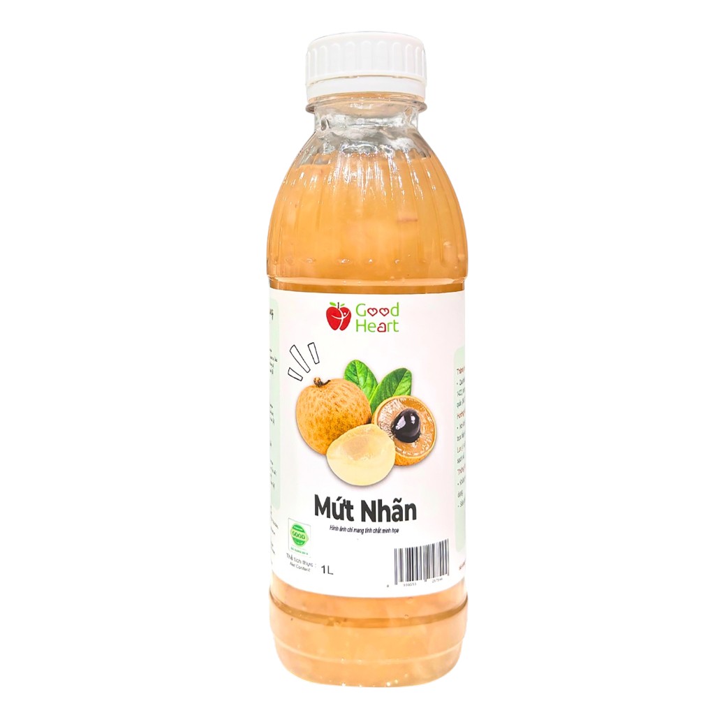 (KM) Mứt Good Heart Chai 1L - NHÃN - giảm 21.500/hủ đến ngày 31/07