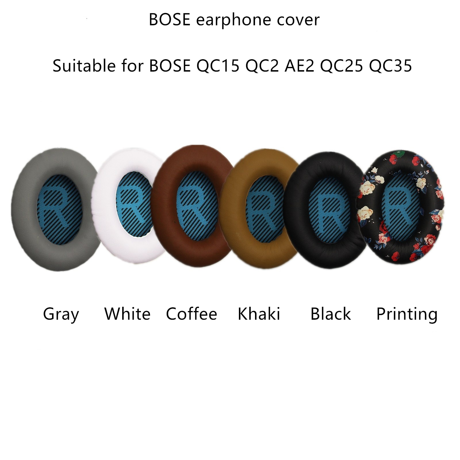 2Pcs For BOSE QC2 QC15 AE2 QC25 QC35 Headphones Set Sponge Earmuffs