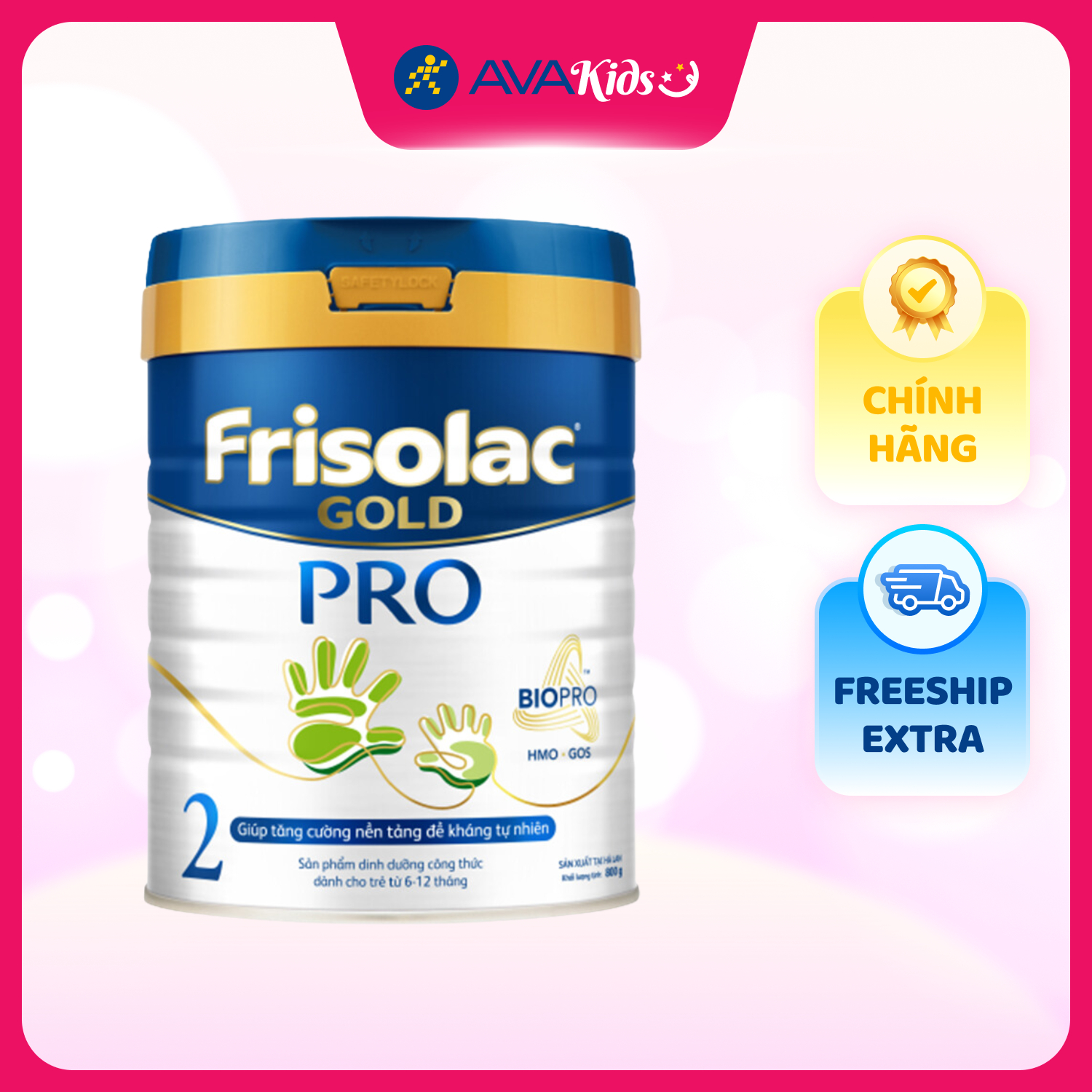 Sữa Bột Frisolac Gold Pro 2 Lon 800g - Hàng chính hãng