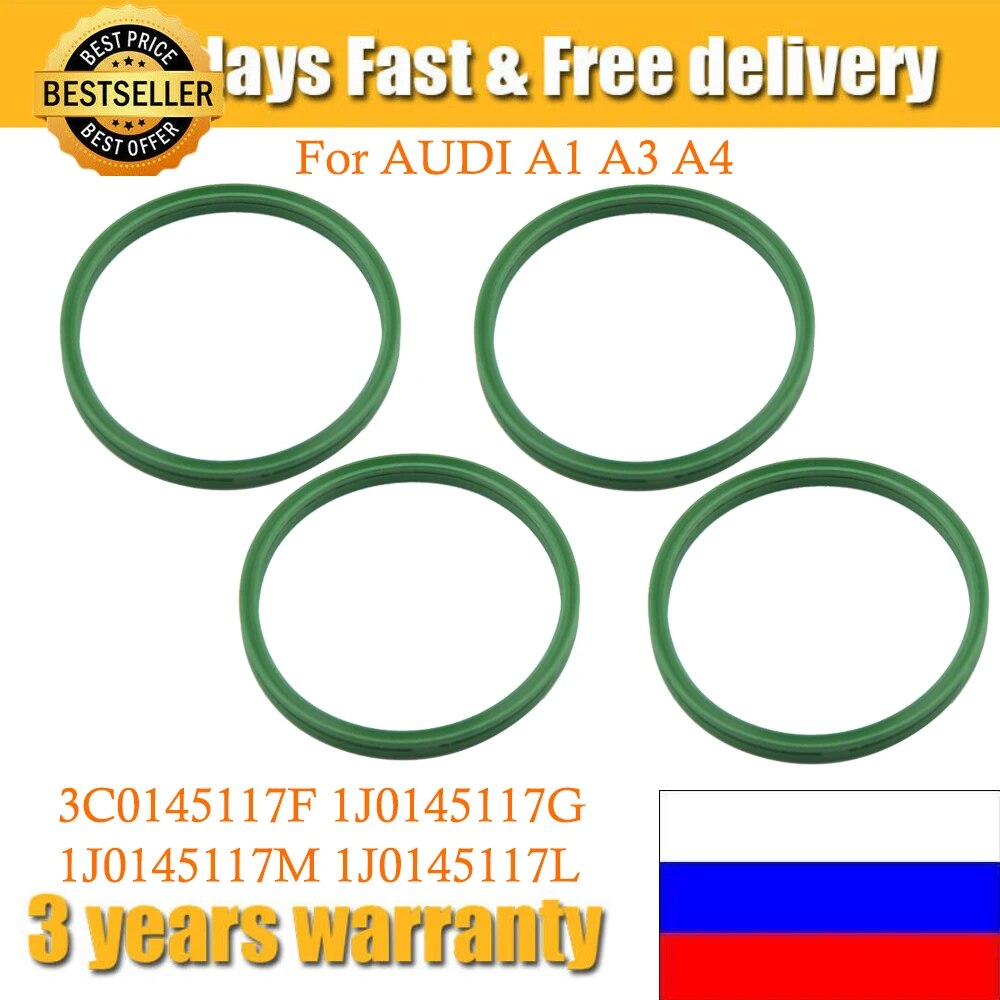 【Exclusive】 4pcs For Audi A1 A3 A4 Intercooler Turbocharger Sealing Hose O-Ring 3c0145117f 1j0145117g 1j0145117m 1j0145117l