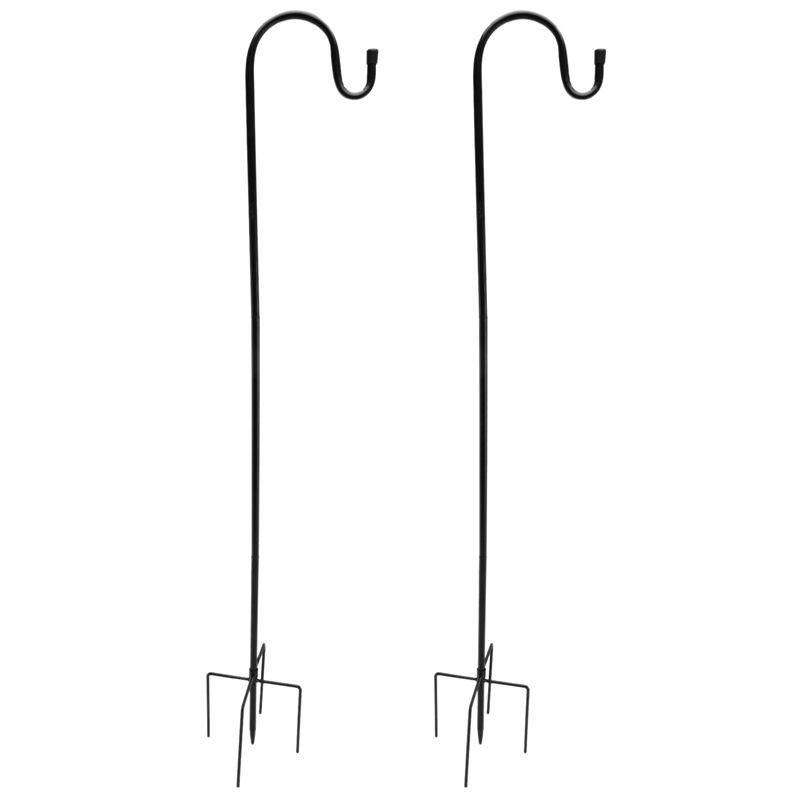 (VYHC) Shepherd's Hooks, 2Pack Shepherd Hook Made of Metal for Outdoor Bird Feeders Hanger, Solar Lights, Christmas Lights