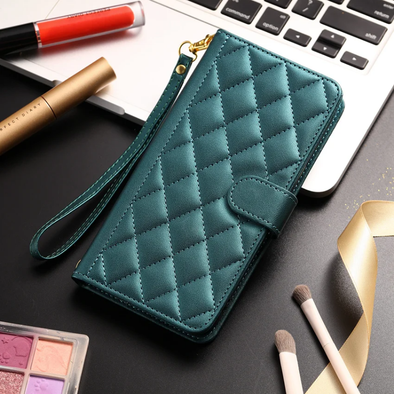 Lines Plaid Wallet Flip Leather Case For Samsung Galaxy Note 8 9 10 20 Plus Ultra M32 M13 M23 5G A25
