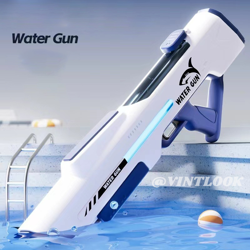 VINTLOOK Large electric water gun automatic pumping induction water absorption children's water park water fight burst toy water gun ราคา 331 บาท*ส่งฟรี