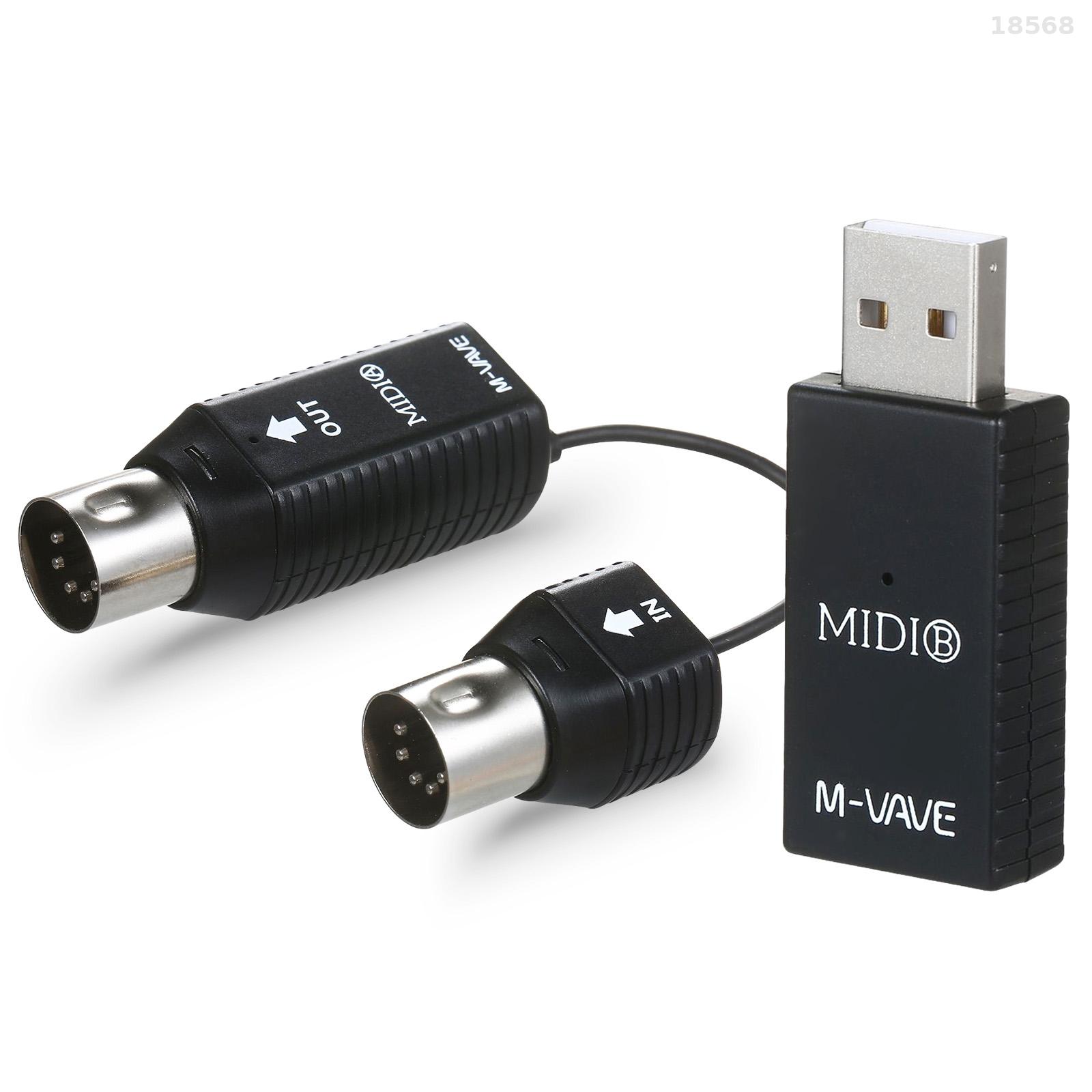 M-VAVE MS1 Mini truyền không dây hệ thống Midi hệ thống Midi Bộ chuyển đổi không dây Plug and play hỗ trợ cho các thiết bị với giao diện MIDI