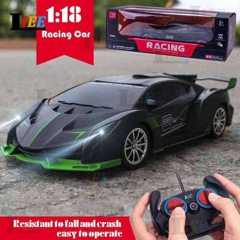 1:18 High Speed RC Drift Sport Car Kereta Kawalan Jauh Toys Children Wltoys Remote Control Electric Car Model Cars Christmas ราคา 151 บาท*ส่งฟรี