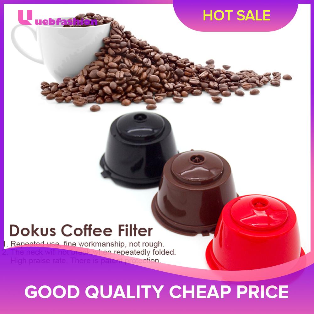 3 cái Viên nén cà phê có thể nạp lại Bộ lọc ly cà phê cho Nespresso Dolce Gusto
