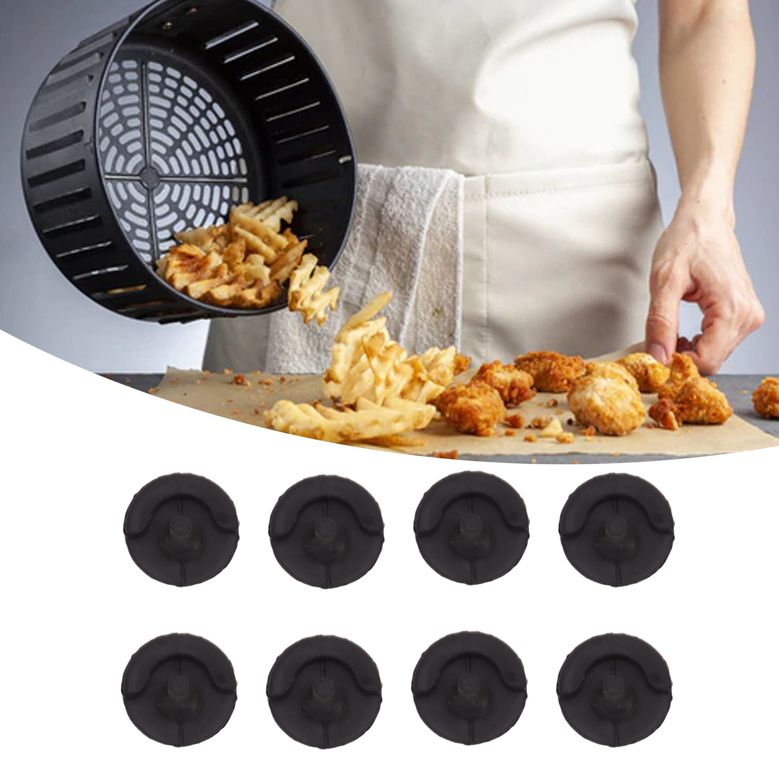 Fryer chân tab có thể tháo rời Fryer bumpers feet cho nhà hàng