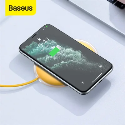 Baseus 15W Wireless Charger Qi Fast Wireless Charging For iPhone 13 Pro Max 12 For Airpods Pro Universal Wireless Charger For Samsung Huawei Xiaomi