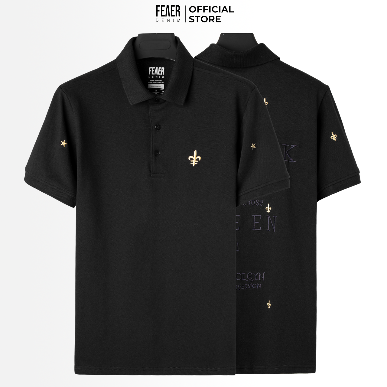 (Dic shop) Áo Polo nam King Mark FEAER form chuẩn, chất cotton 100% - FEAER DENIM