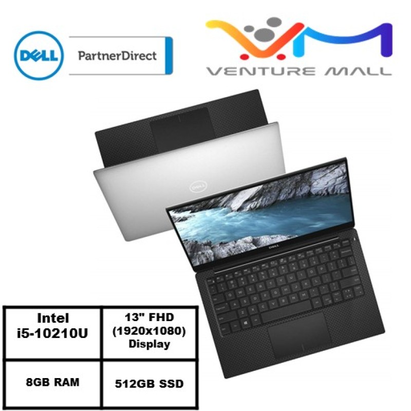 XPS 13 7390- Intel® Core™ i5-10210U/WIN 10 HOME/8GB RAM/512GB SSD/Intel® UHD Graphics/2Yrs Warranty