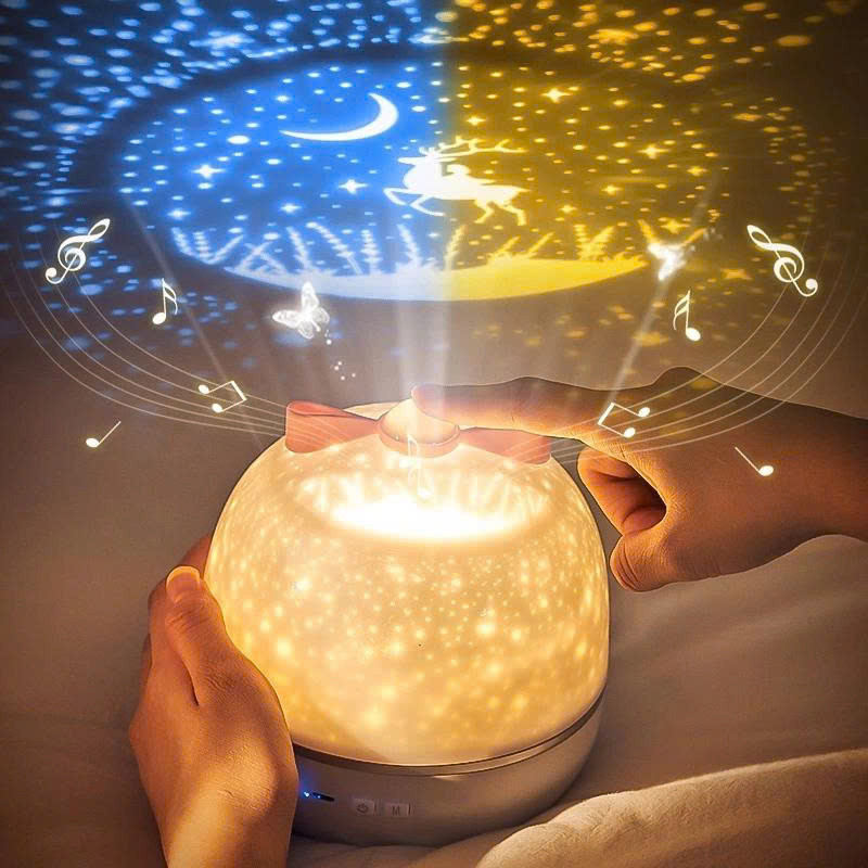 Đèn Chiếu Hình 3D Đa Chủ Đề – Trăng Sao Đại Dương Sinh Nhật Ánh Sáng Lung Linh Dịu Nhẹ Dễ Ngủ