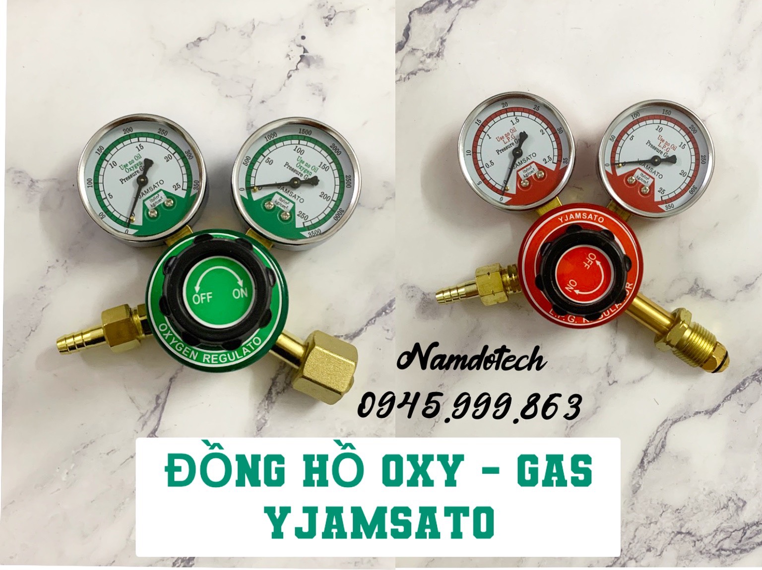 Đồng hồ oxy – gas yjamsato, đồng hồ điều áp hàn cắt gió đá