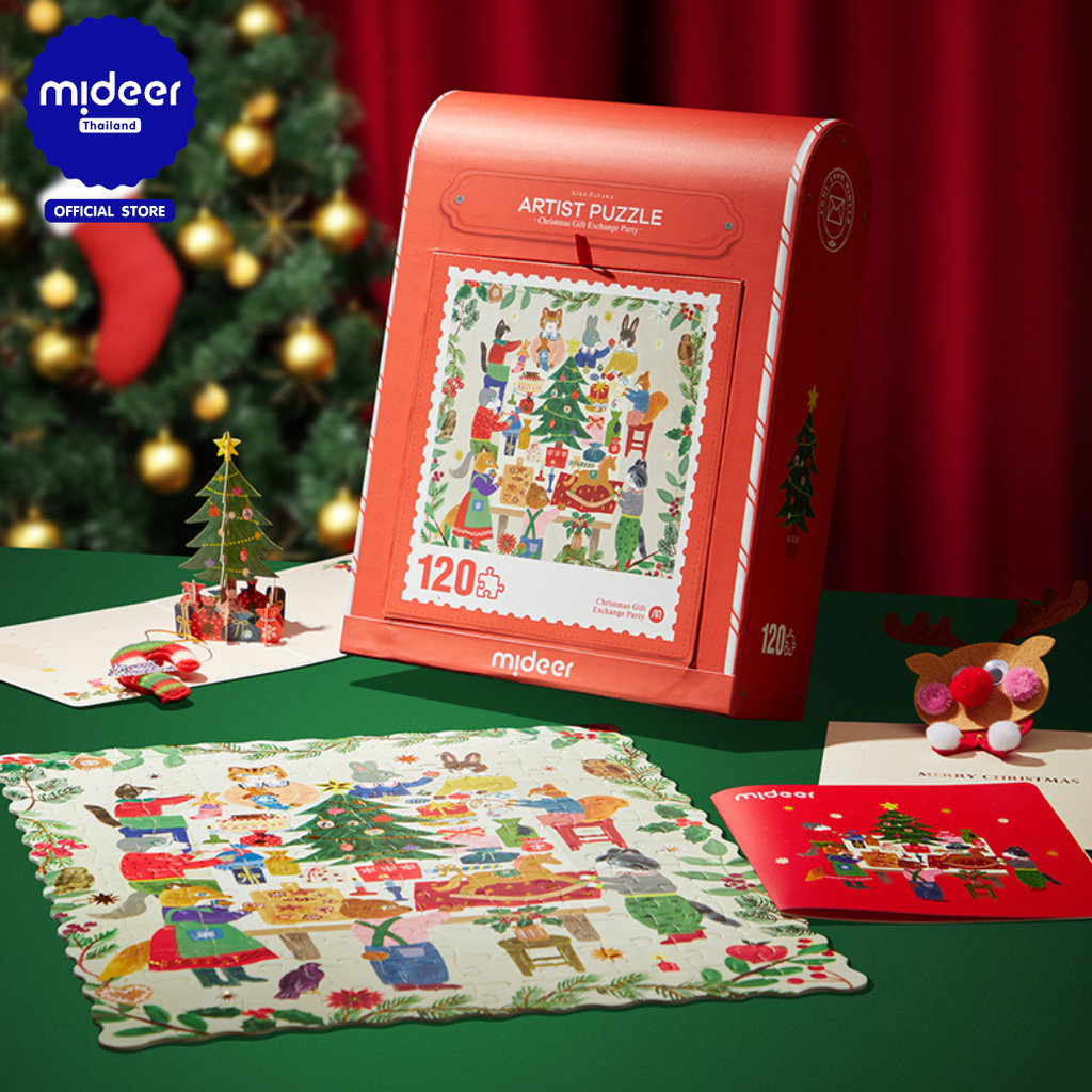 Mideer Christmas Puzzle Christmas Festival Jigsaw Puzzle Md4282 ราคา 730 บาท*ส่งฟรี