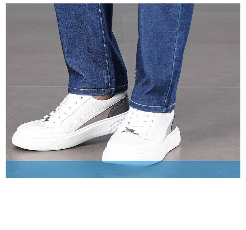 Summer Men's Baggy Jeans Blue UltraThin Classic Soft Breathable Business Casual Straight-leg Stretch Denim Trousers Male