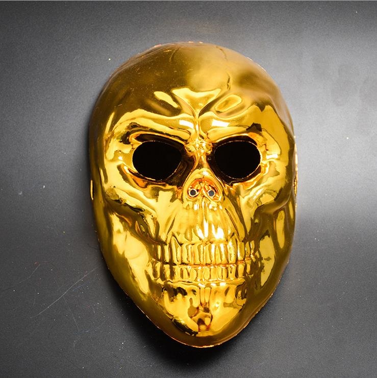 Creative Holiday Mask Painted Antique Skull Mask Halloween Party Ghost Festival Plastic Props