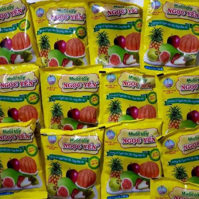 Combo 5 Bịch Muối sấy Ngọc Yến Đồng Tháp Thơm Ngon Cay Cay 100g